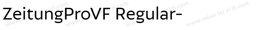 ZeitungProVF Regular字体转换